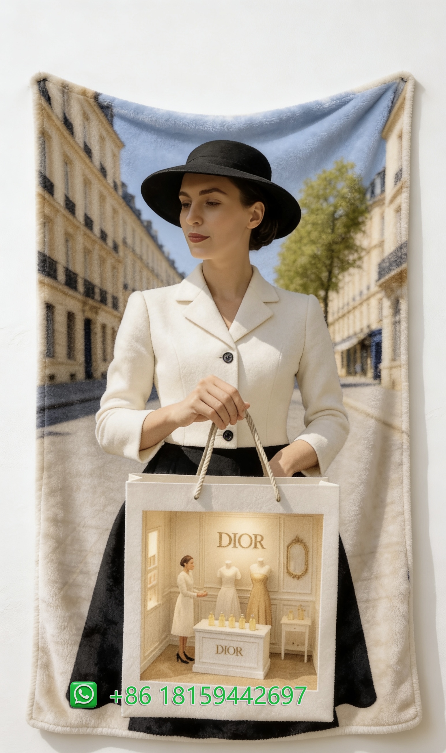 Dior Throw Blankets